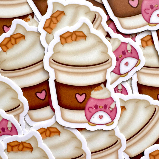Caramel Latte Vinyl Sticker