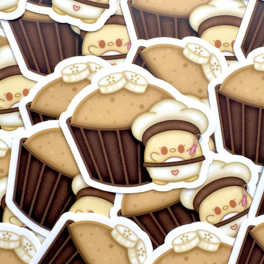 Banana Muffins Vinyl Sticker