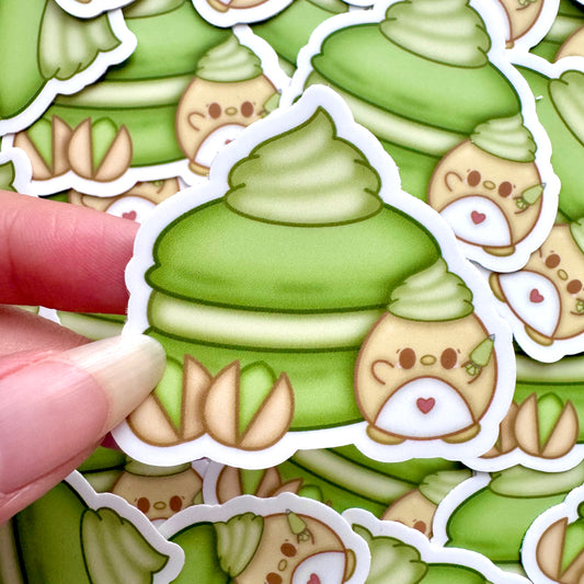 Pistachio Macaron Vinyl Sticker