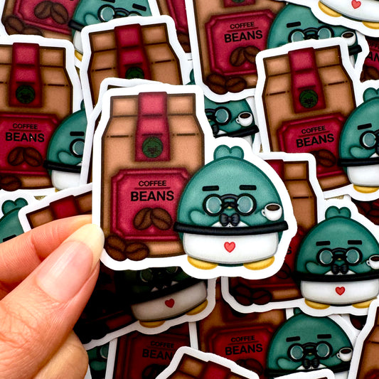 Drink It Hot Vinyl Sticker