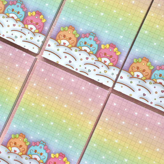 Rainbow Clouds Notepad