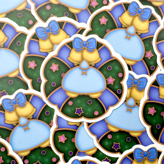 Butt Wreath Vinyl Sticker