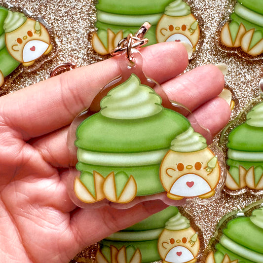 Pistachio Macaron Keychain