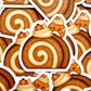 Pumpkin Cake Roll Vinyl Sticker