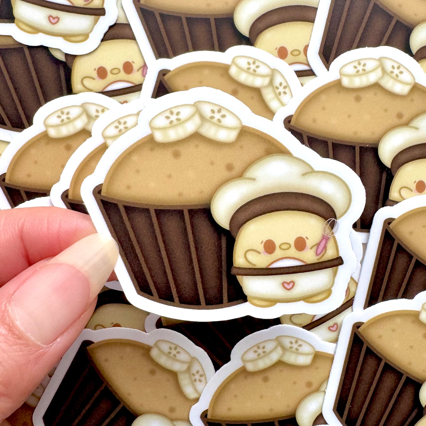 Banana Muffins Vinyl Sticker
