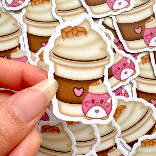 Caramel Latte Vinyl Sticker