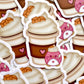 Caramel Latte Vinyl Sticker