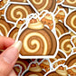 Pumpkin Cake Roll Vinyl Sticker