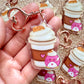 Caramel Latte Keychain